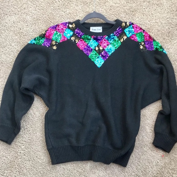 Vintage Holiday Bonnie Evans Sweater - Picture 3 of 6